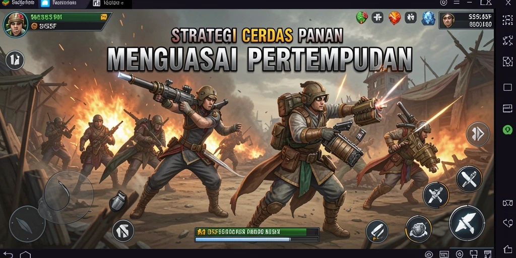Gameplay seru dengan strategi dan taktik mendalam di 555F.