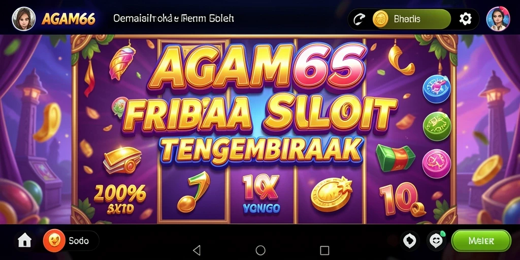 Screenshot AGAM66 menampilkan gameplay slot yang seru dan interaktif.