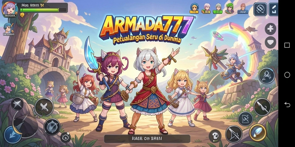 Tampilan menakjubkan dari gameplay Anime di ARMADA777.