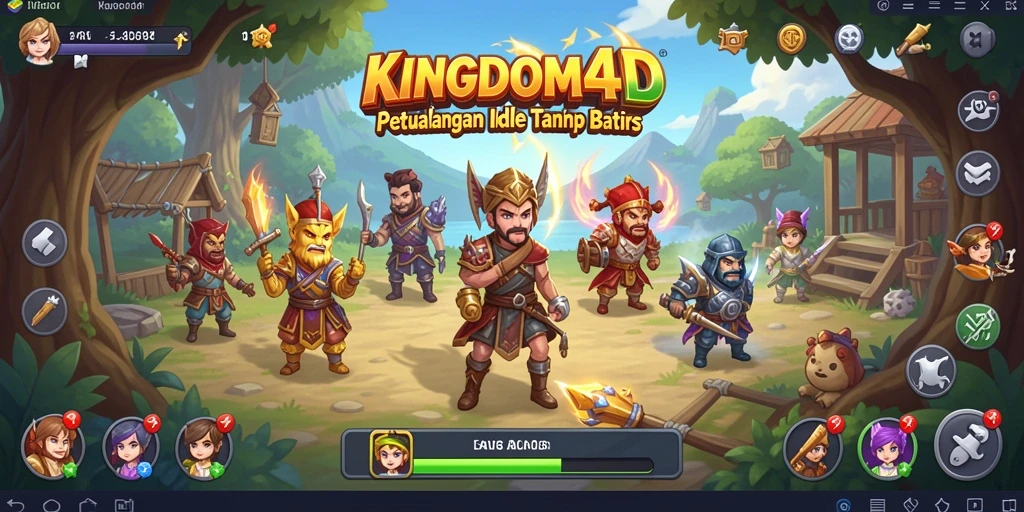 Tampilan gameplay KINGDOM4D yang menarik dan dinamis.