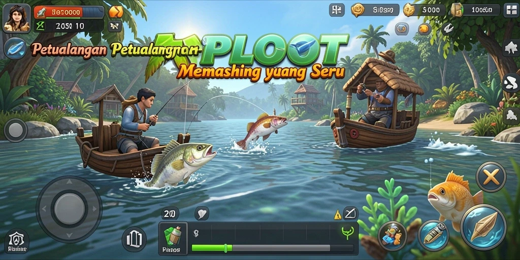 Tangkapan ikan yang menakjubkan dalam gameplay RPLOOT.