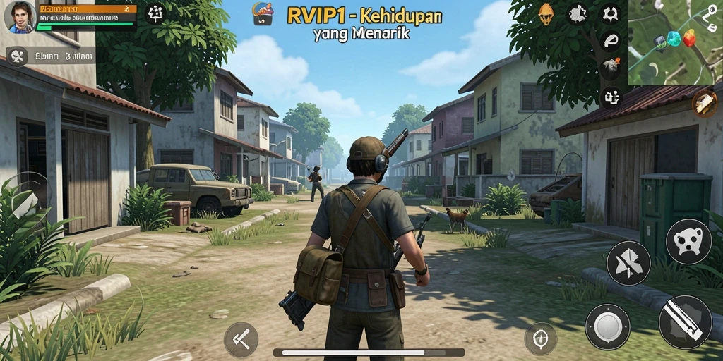 Tampilan gameplay menarik dari RVIP1 yang menampilkan interaksi karakter.