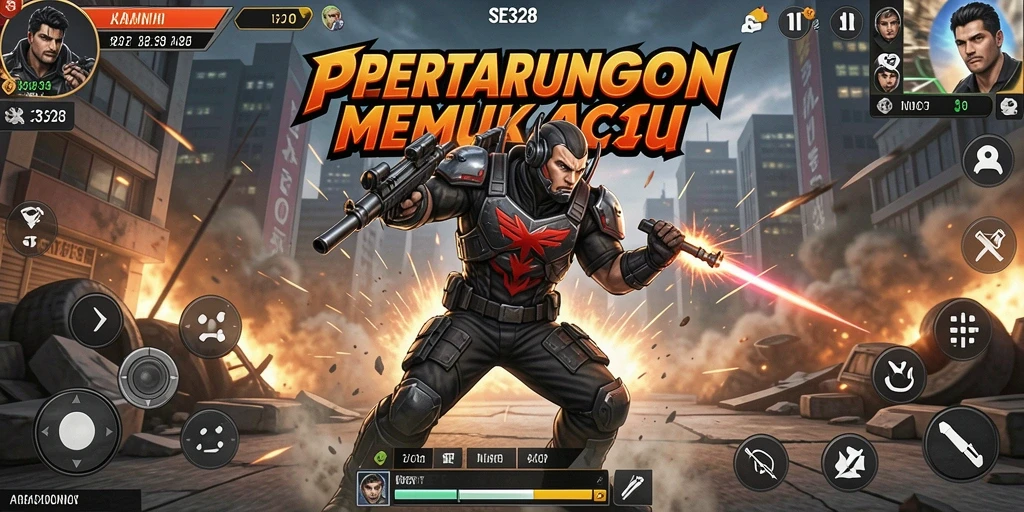 Screenshot gameplay SE328 menunjukkan aksi seru di dalam game.