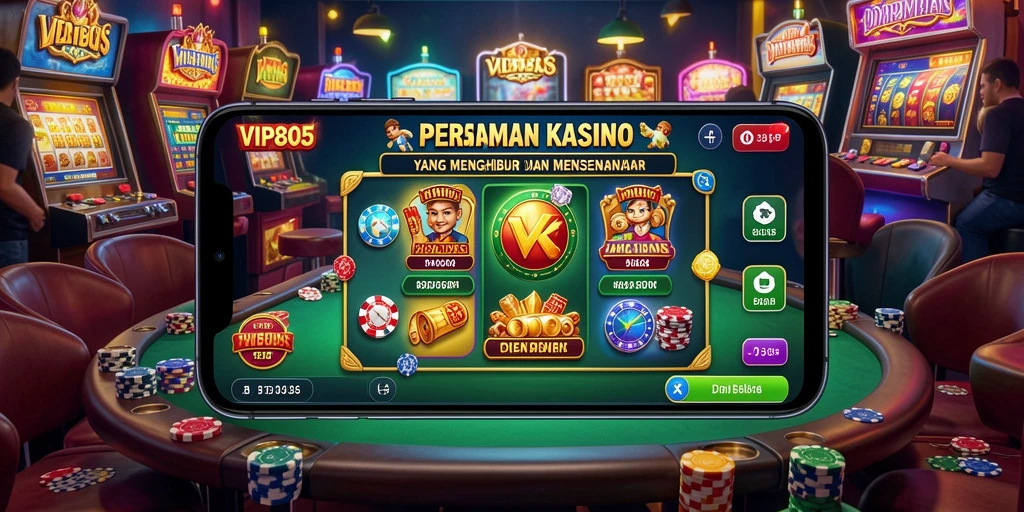 Screenshot utama VIP805 menampilkan gameplay Kasino yang menarik dan dinamis.